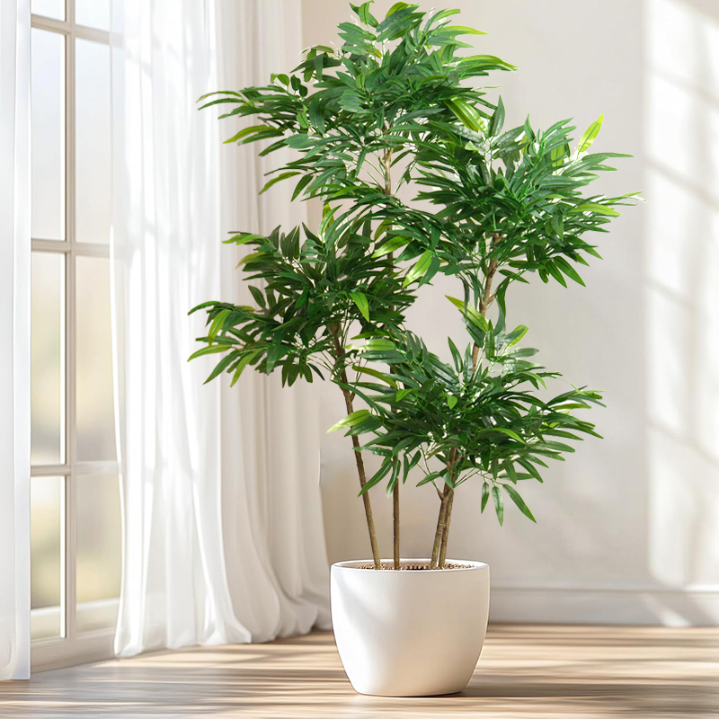 Ficus Lyrata Tree - Sztuczne liście bambusa o długości 80-180