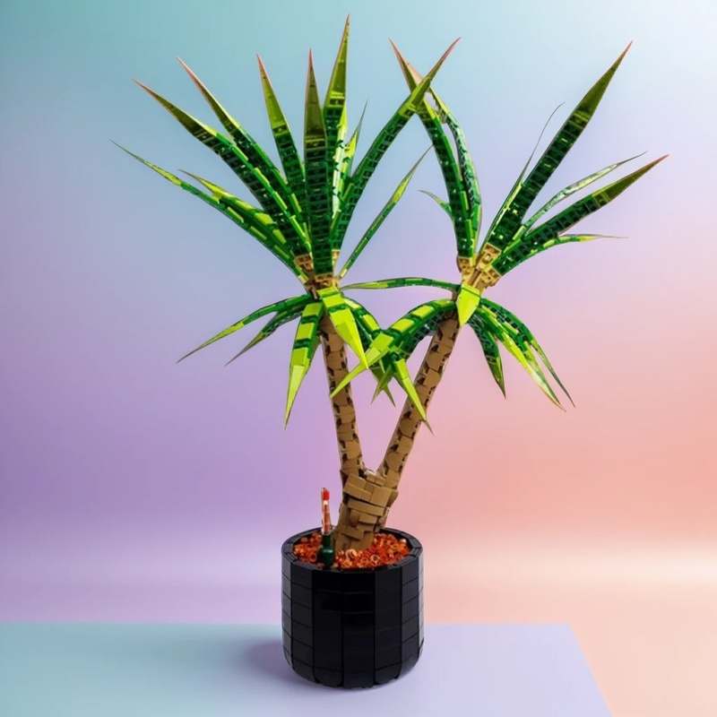 Dracaena Marginata - 1961 elementów MOC Dracaena Marginata Drzewo