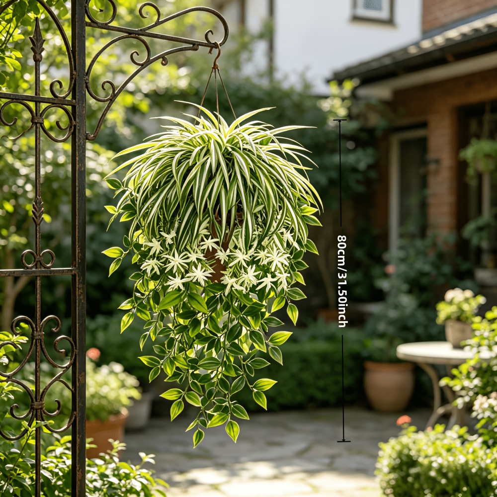4 szt. Sztuczna roślina pająk, – Spider Plant Hanging recenzja i cena